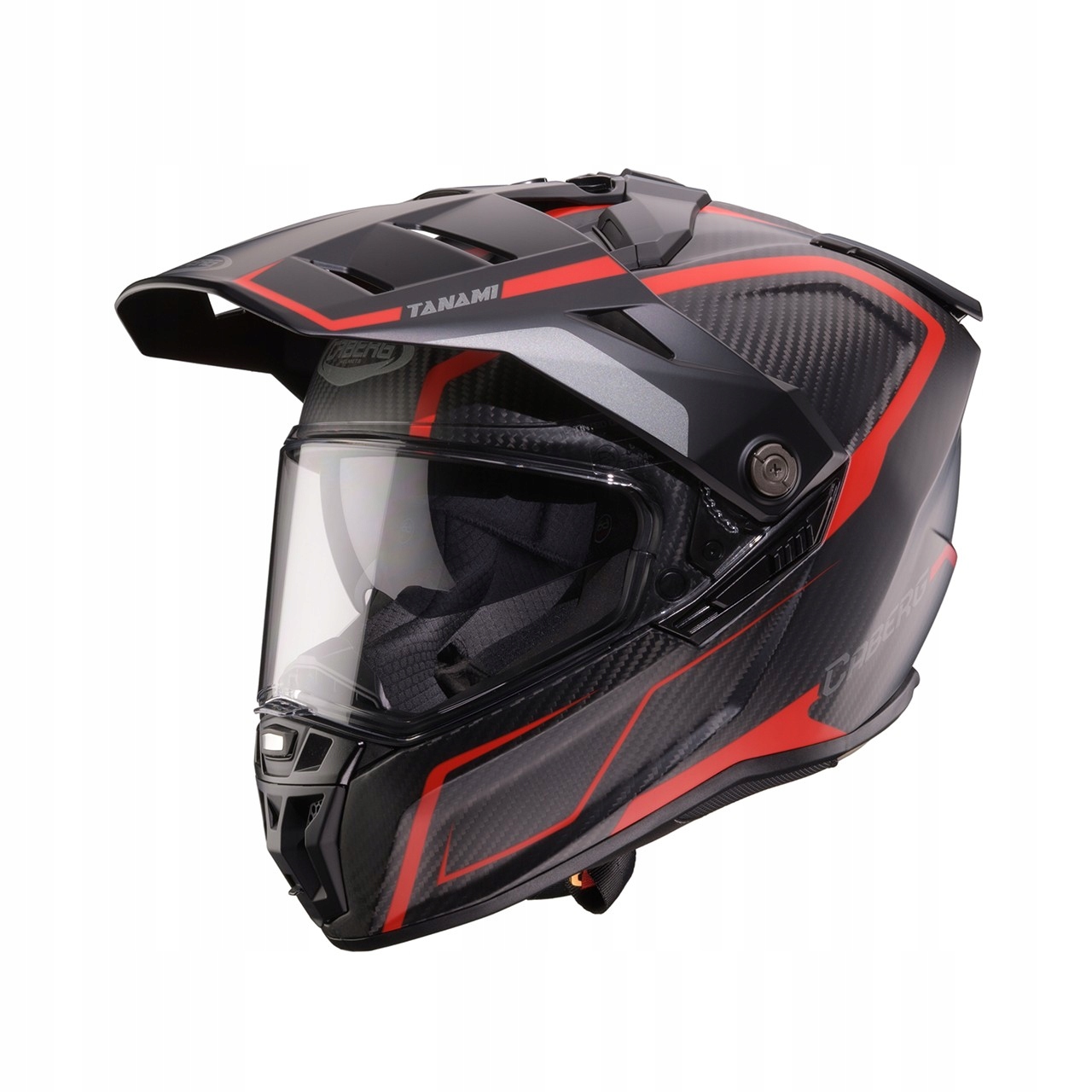Prilba Caberg Tanami Carbon Gravity XL Červená/Sivá