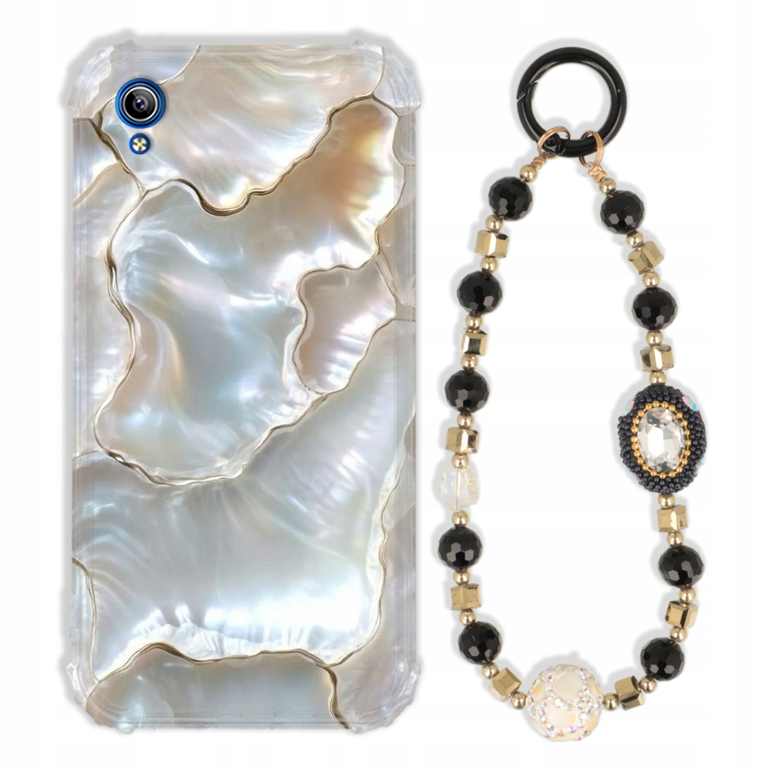 pouzdro na Vivo Y91C 2020 Antishock Zirkony Černo Zlaté Odolné| Silné