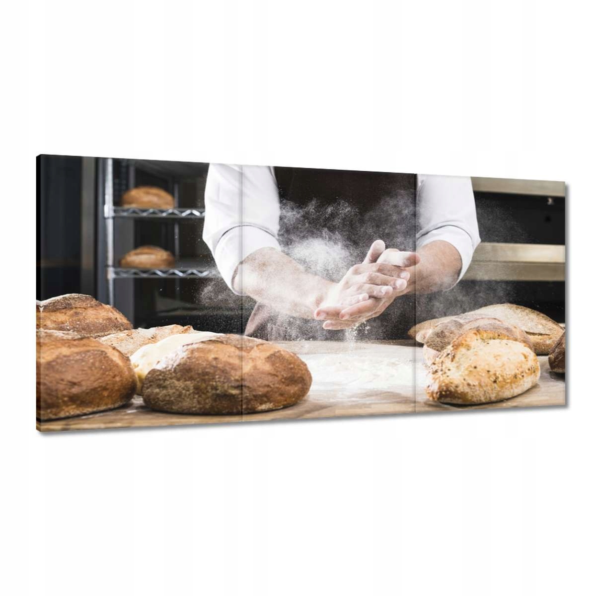 Obrazy 180x90 Pekár múka chlebíčky