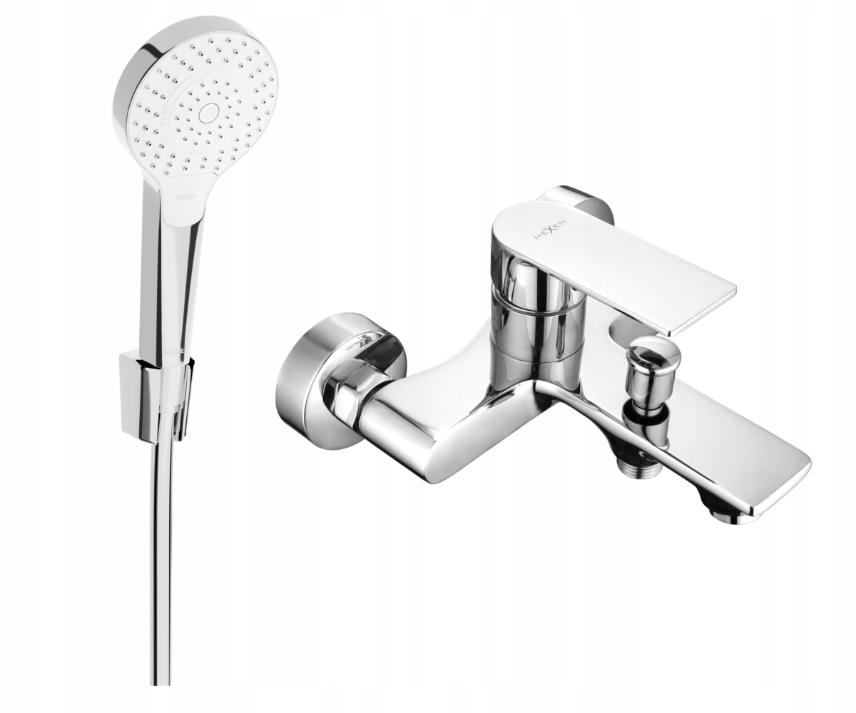 Mexen Royo R05 Chromová vanová baterie se sprchovým setem