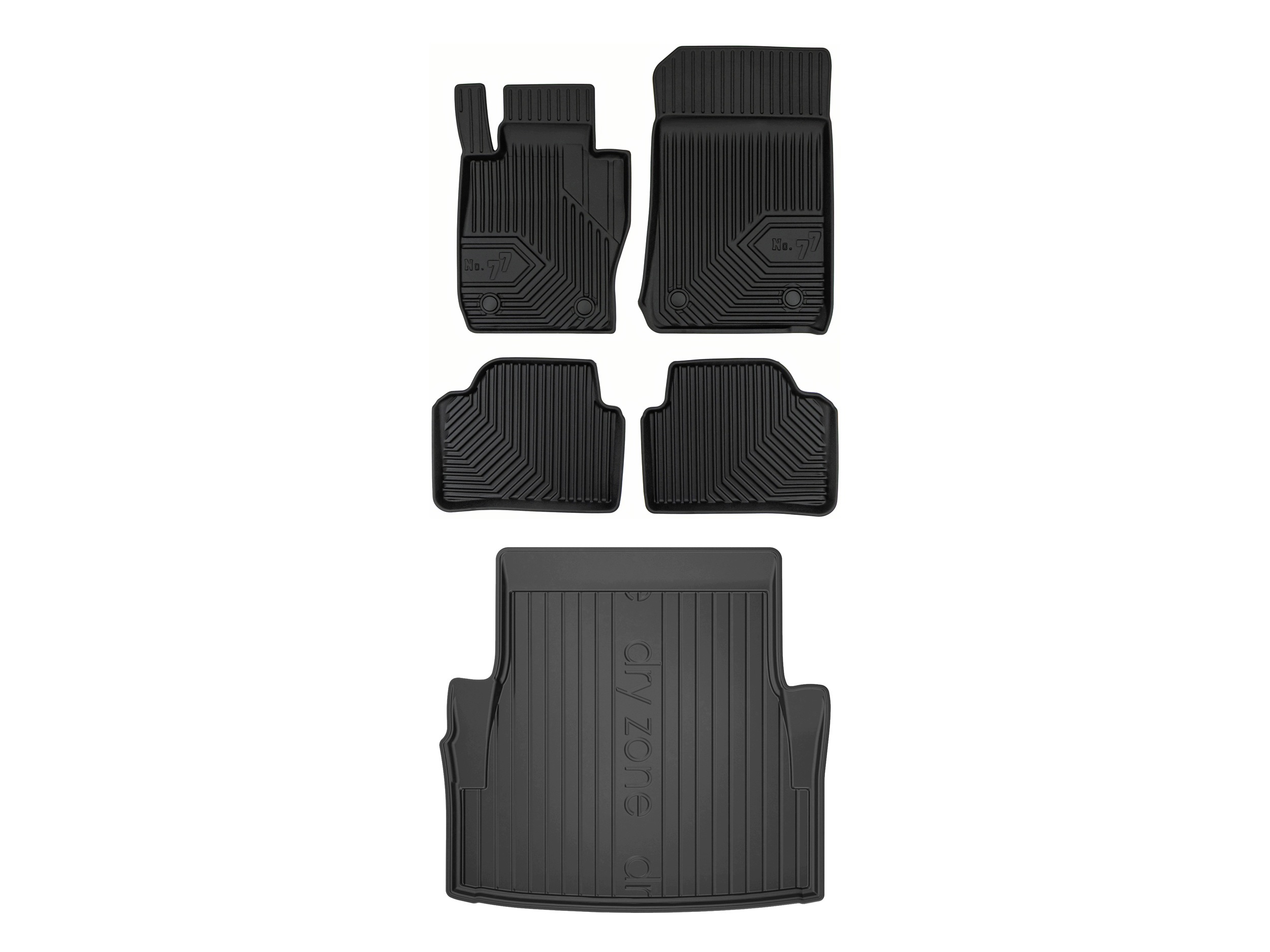 3D koberčeky rohož DryZone pre: Bmw radu 3 E90 2004-2012 sedan 5 prvkov