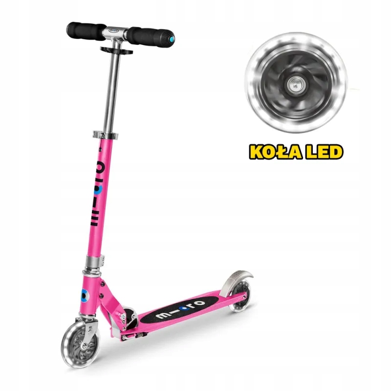 Hulajnoga Micro Sprite Led Pink SA0226