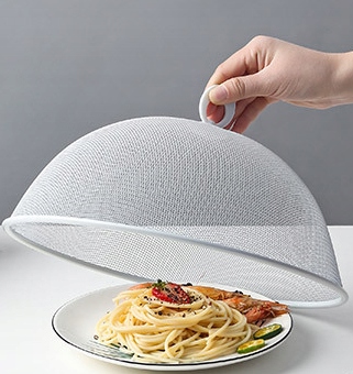 OSŁONA NA JEDZENIE MOSKITIERA NA OWOCE ŻYWNOŚĆ BIAŁA mocna metalowa Materiał wykonania metal