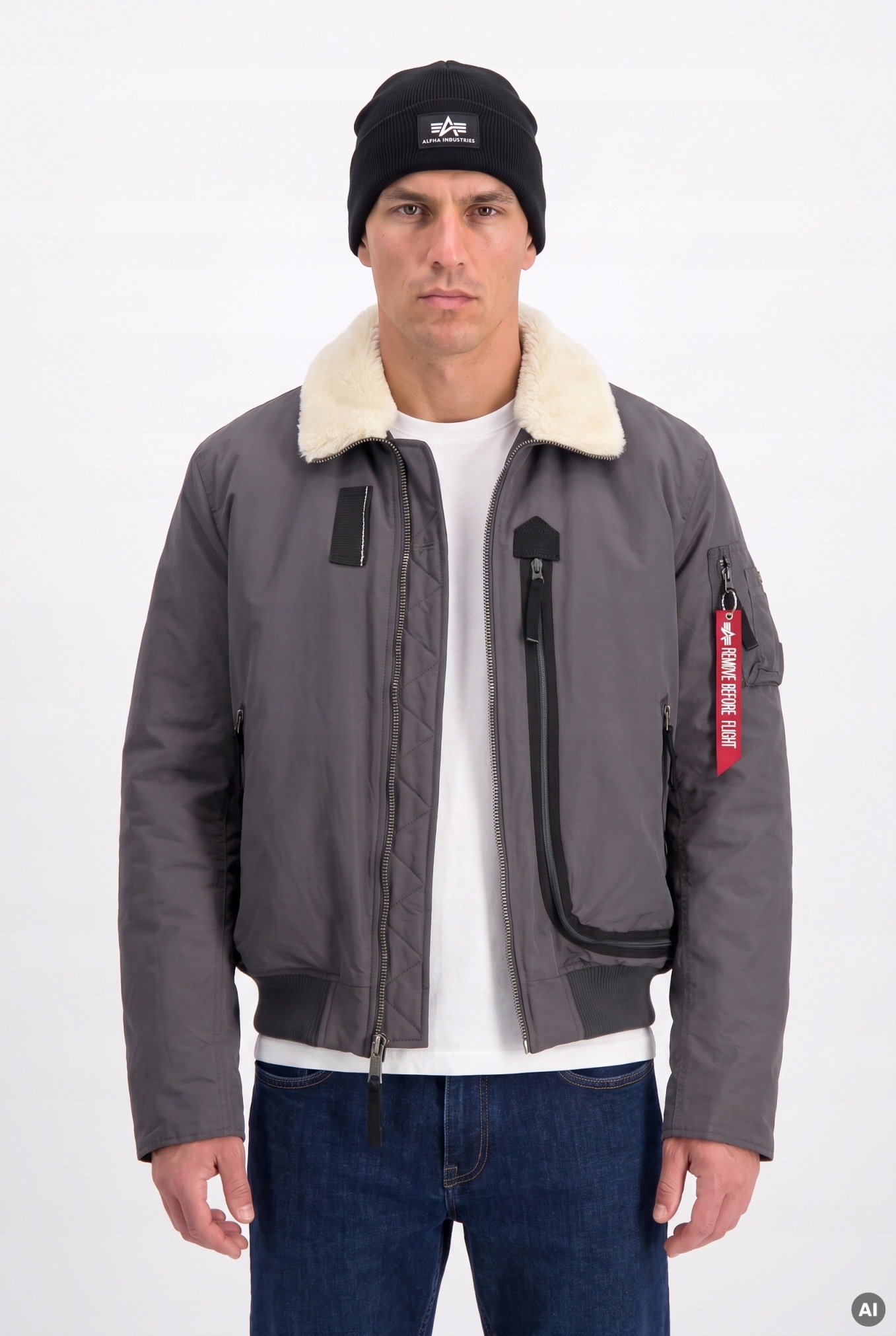 bunda DA-3 Bomber vintage grey velikost L L