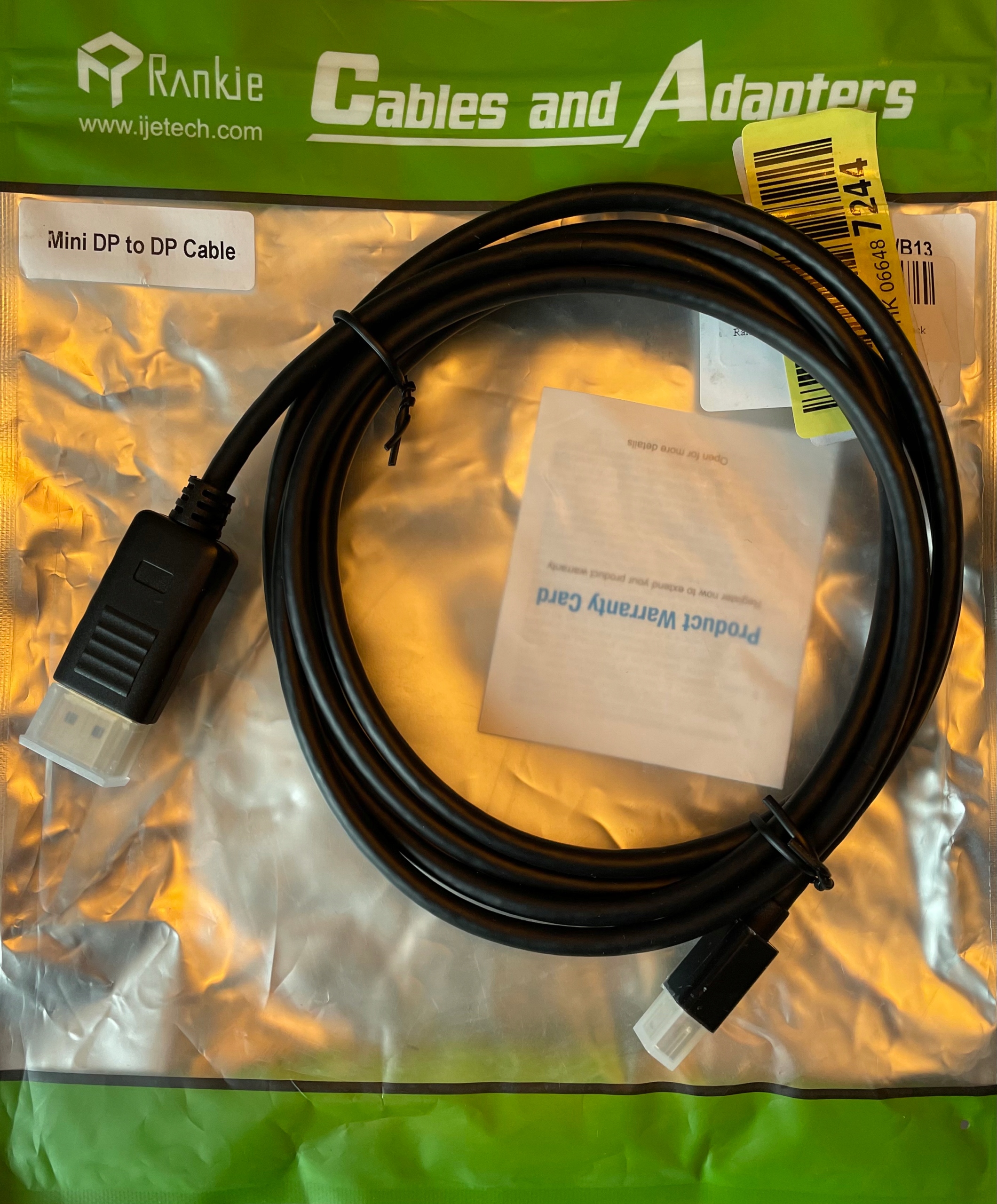 Rankie Kabel Mini DisplayPort Mini DP do DP Marka Rankie