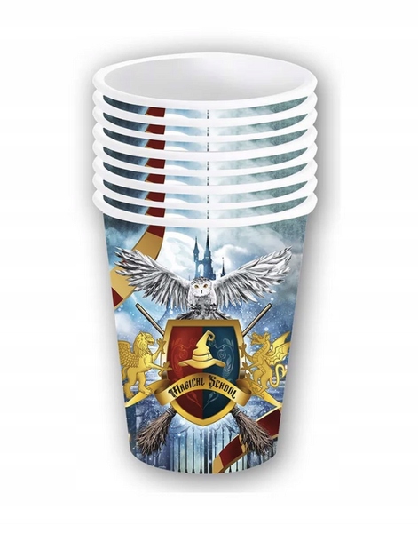 KUBECZKI CZARODZIEJE MAGICZNA SZKOŁA 6 SZT. 240 ML KUBKI HALLOWEEN Pojemność 240 ml