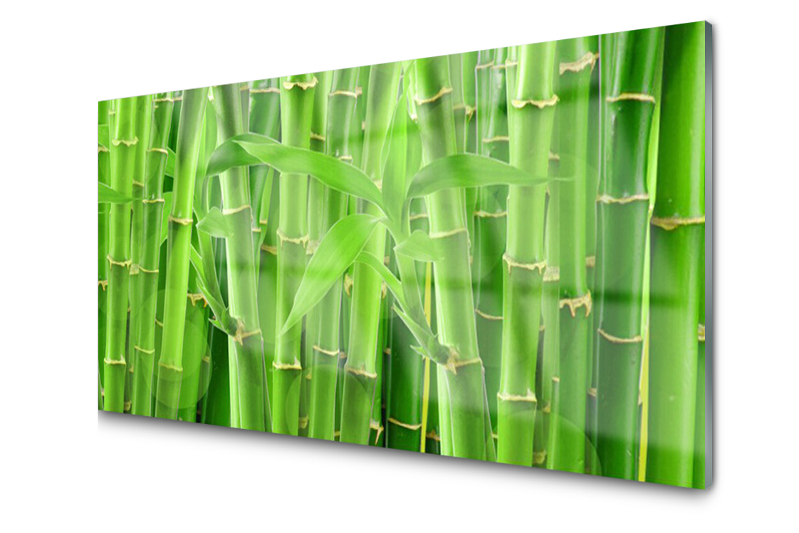 

Panel szklany dekor Bambus Łodyga Kwiat 140x70