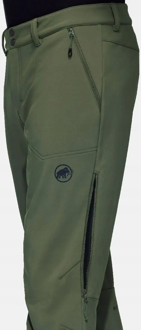 Mammut spodnie męskie trekkingowe Runbold Winter zielone