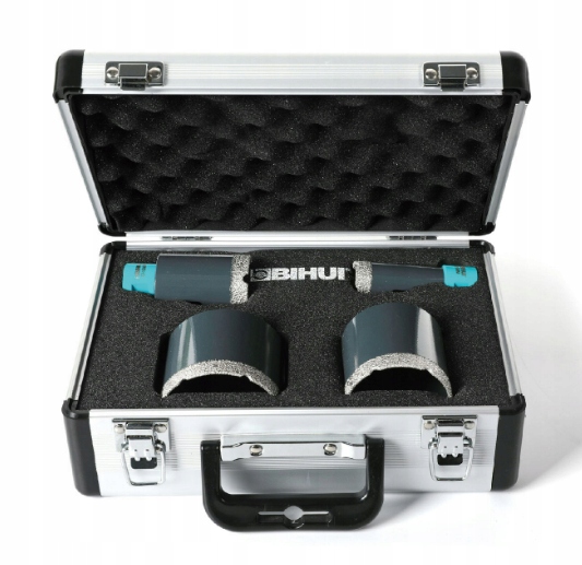 BIHUI ZESTAW OTWORNIC WIERTEŁ DIAMENTOWYCH DO GRESU 4EL. DBDMK4