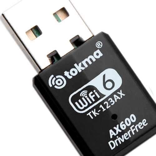 AX600 ADAPTER KARTA SIECIOWA WiFi6 Wi-Fi NA USB 600Mbps NANO WPA3 5GHz