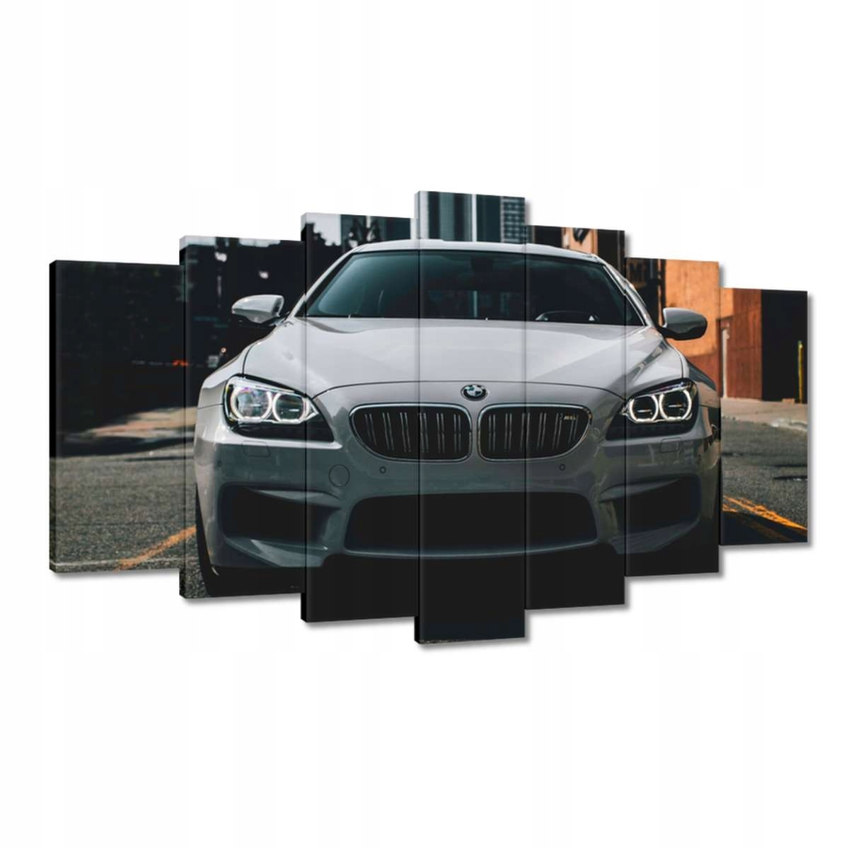 Obrazy 140x80 Bílé sportovní Bmw