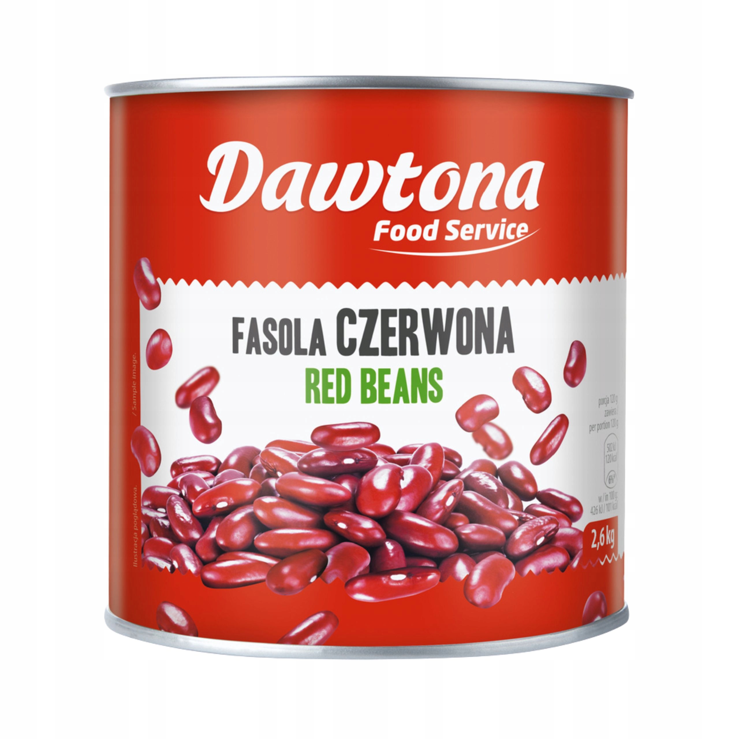 Levně Červené fazole konzervovaná 2600 g Dawtona