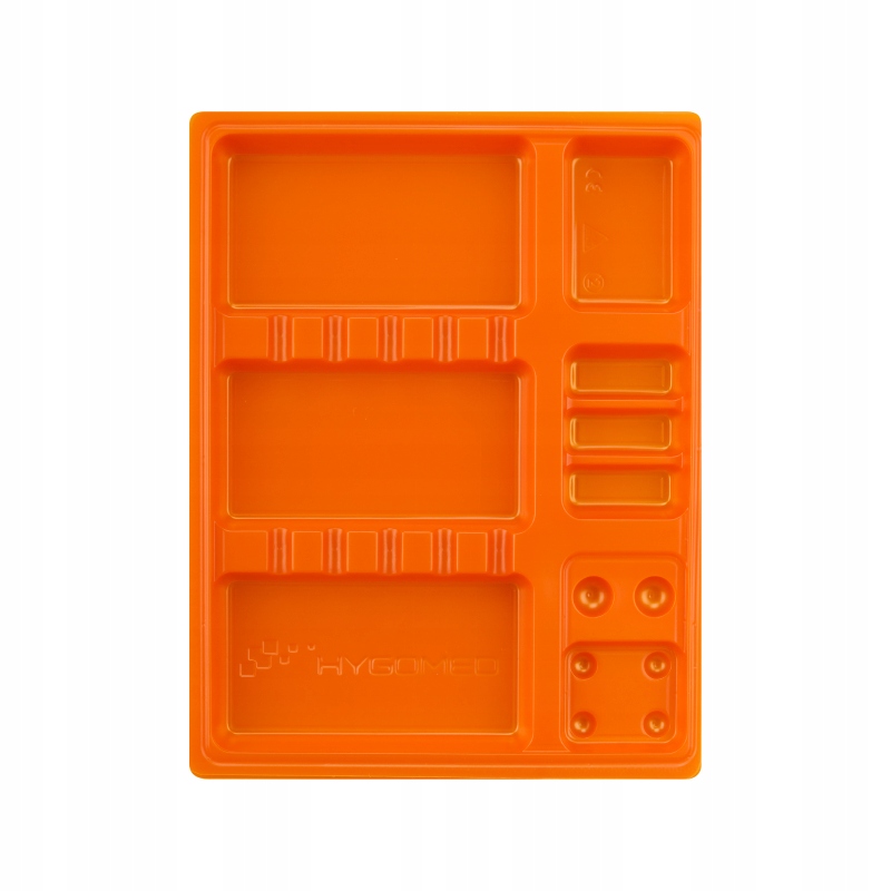Tacki jednorazowe kolorowe Hygomed 100 szt. orange