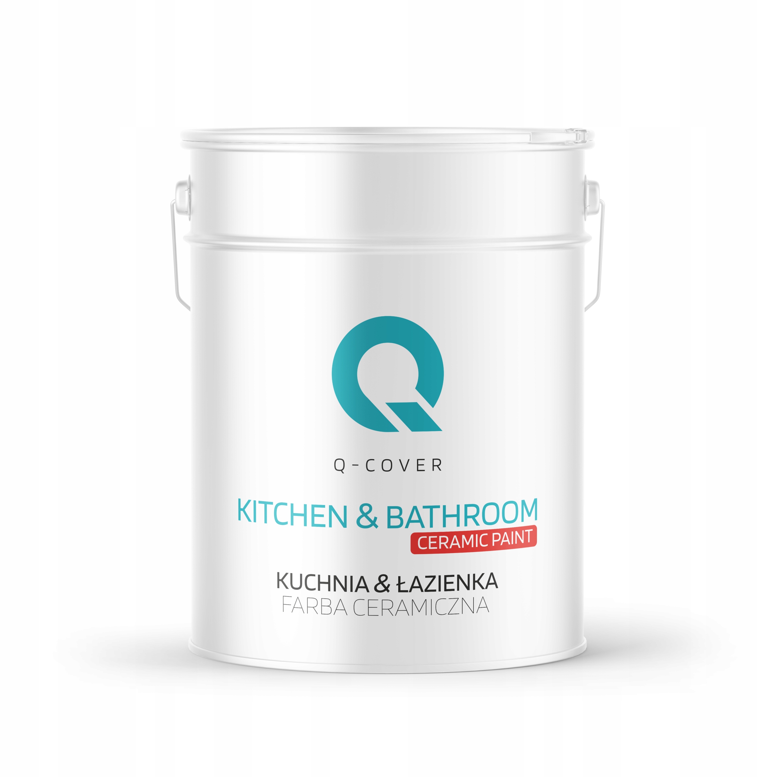 Umývateľná farba na stenu Kuchyňa Kúpeľňa Mat 10L Biela Zlomená v modrej farbe H0179