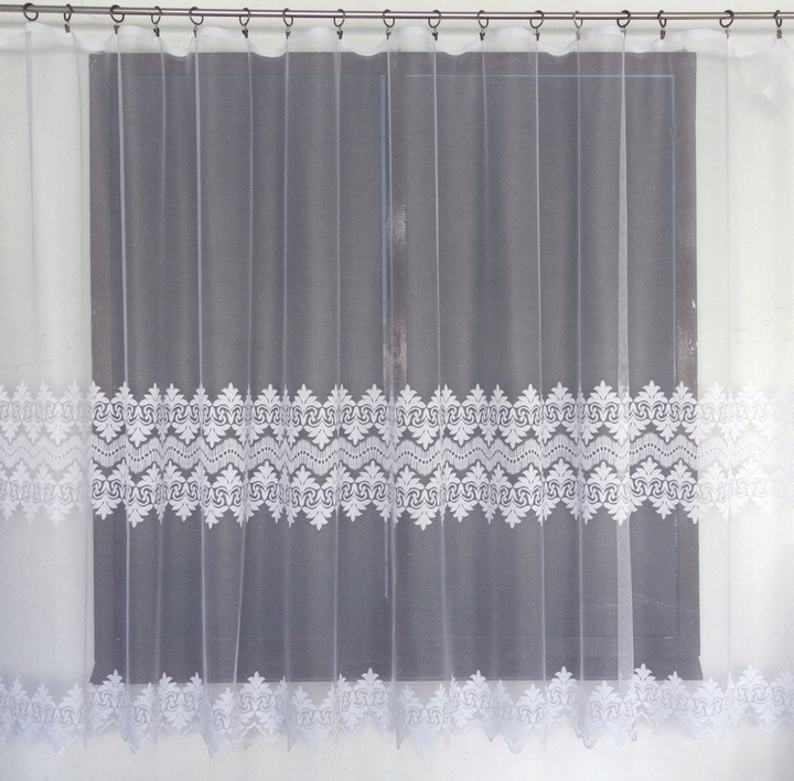 Mg Záclona 619/89 Bílá 300x150 cm Hotová S Páskou Skr M