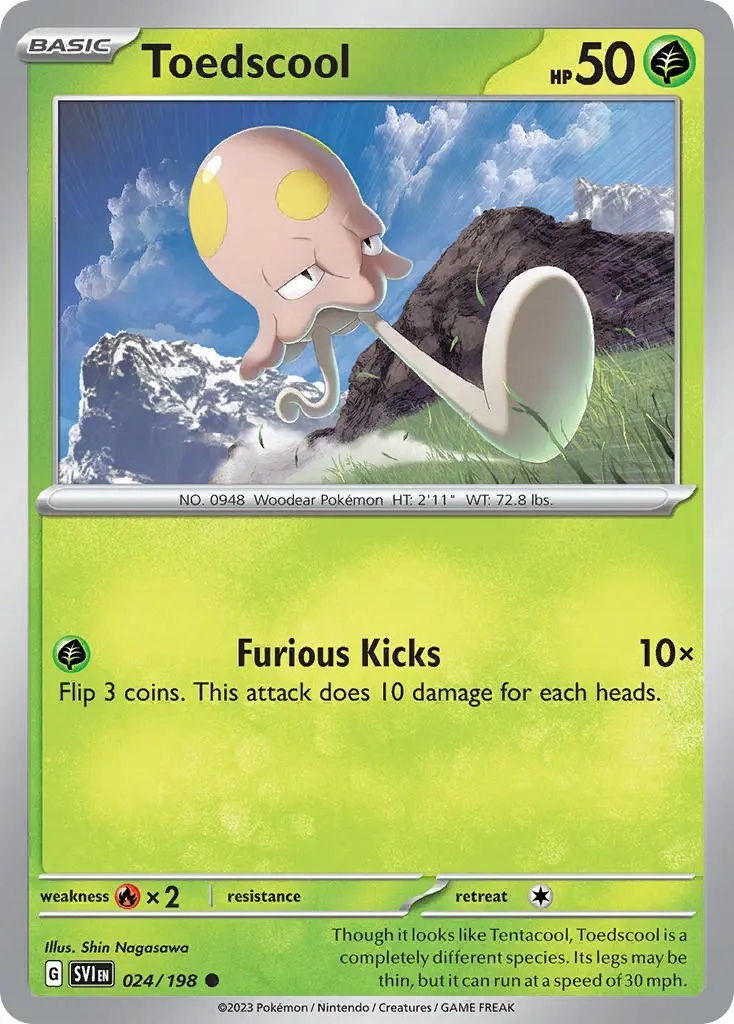 Oryginalna Karta Pokemon Toedscool (svi 024)