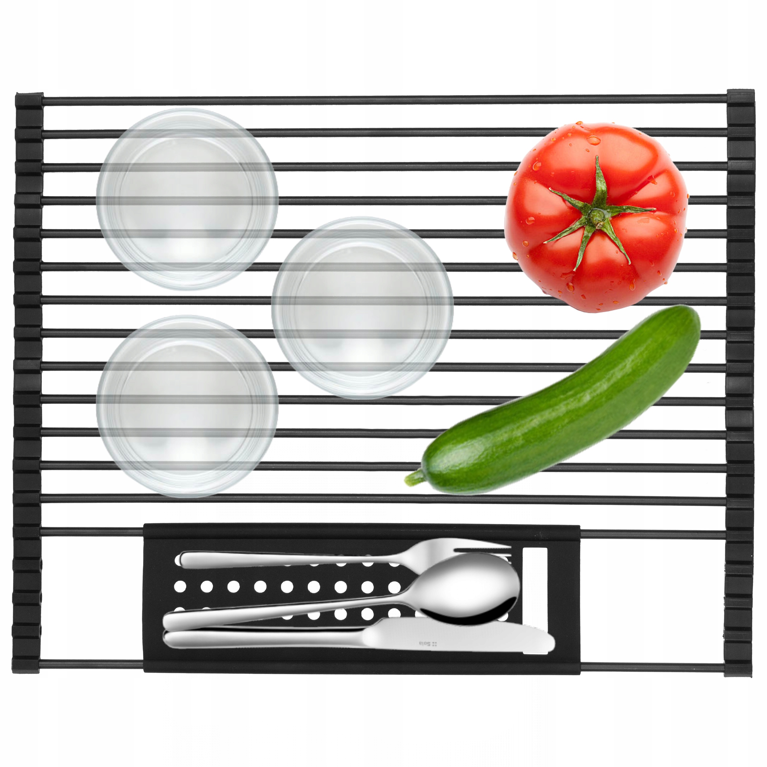 OCIEKACZ ZWIJANY SUSZARKA KRATKA DO NACZYŃ SILIKON