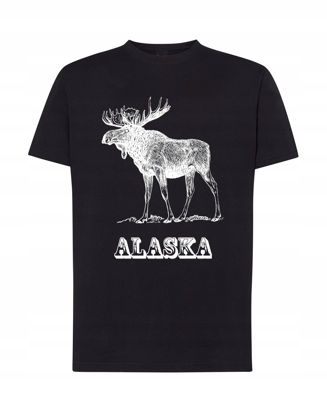 

T-Shirt męski nadruk Alaska Łoś Logo Rozm.5XL