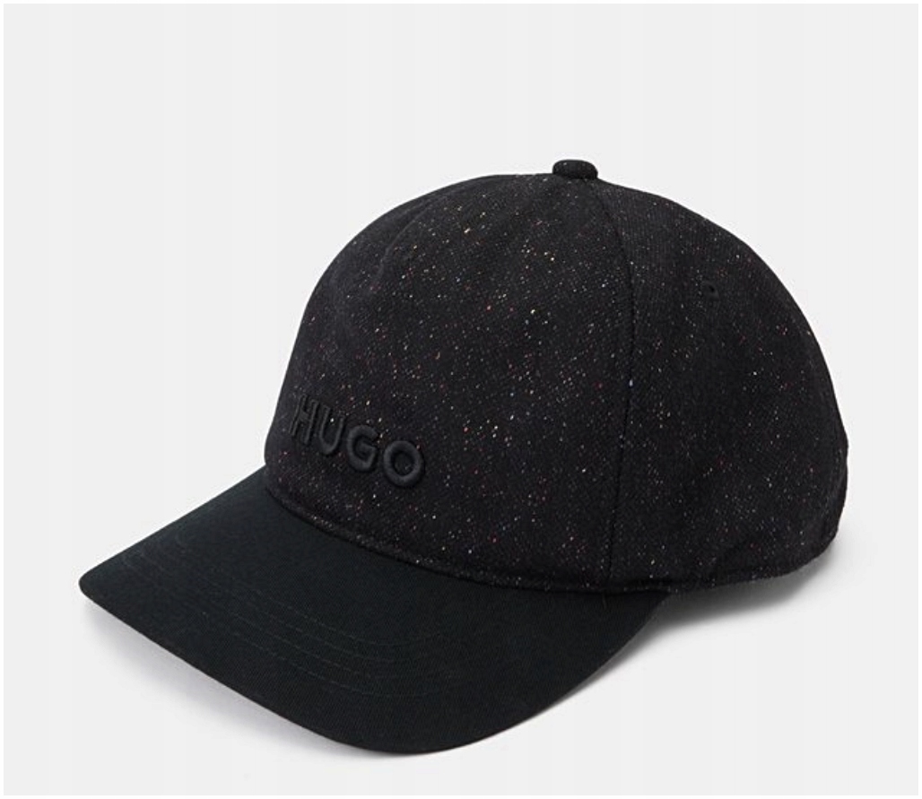Kšiltovka Hugo černá vlněná s hedvábím