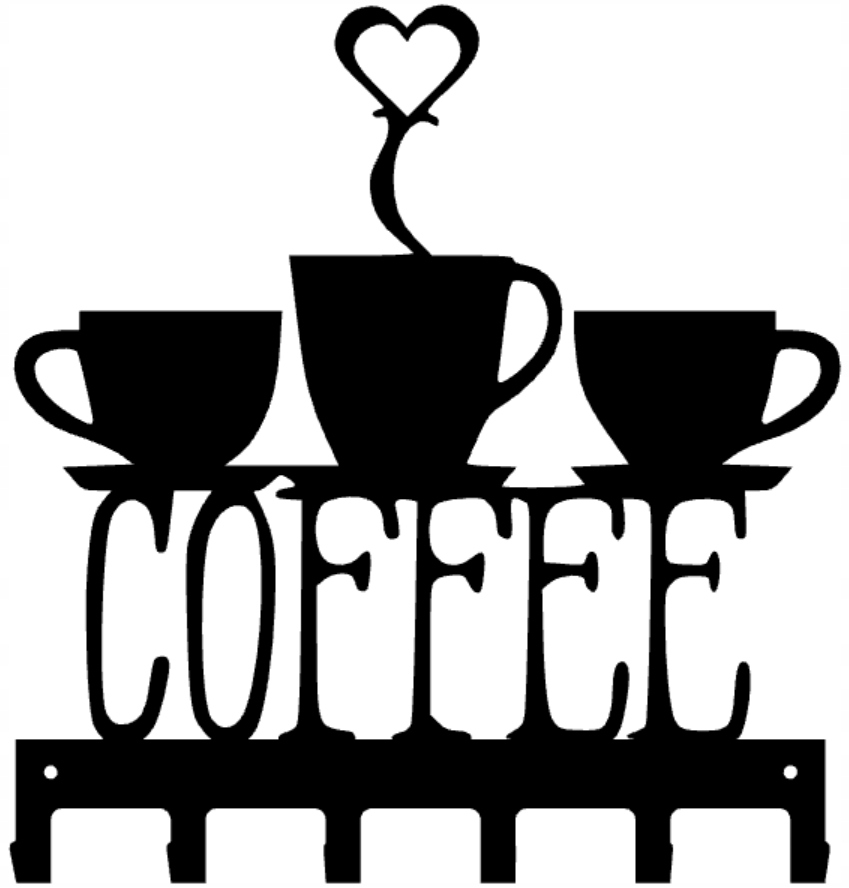 

Wieszak na ściereczki, ubrania i klucze Coffee