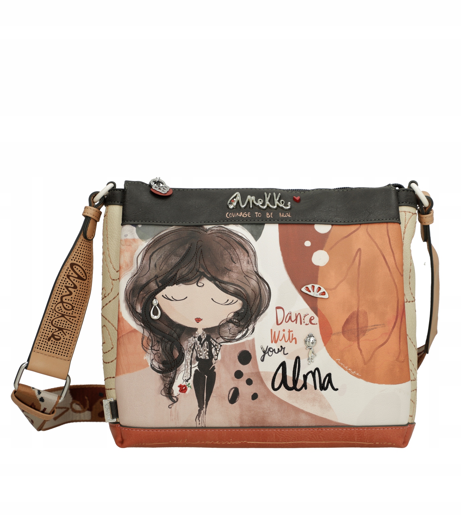 Anekke Alma Dámská Crossbody Kabelka Přes Rameno S Přepážkami