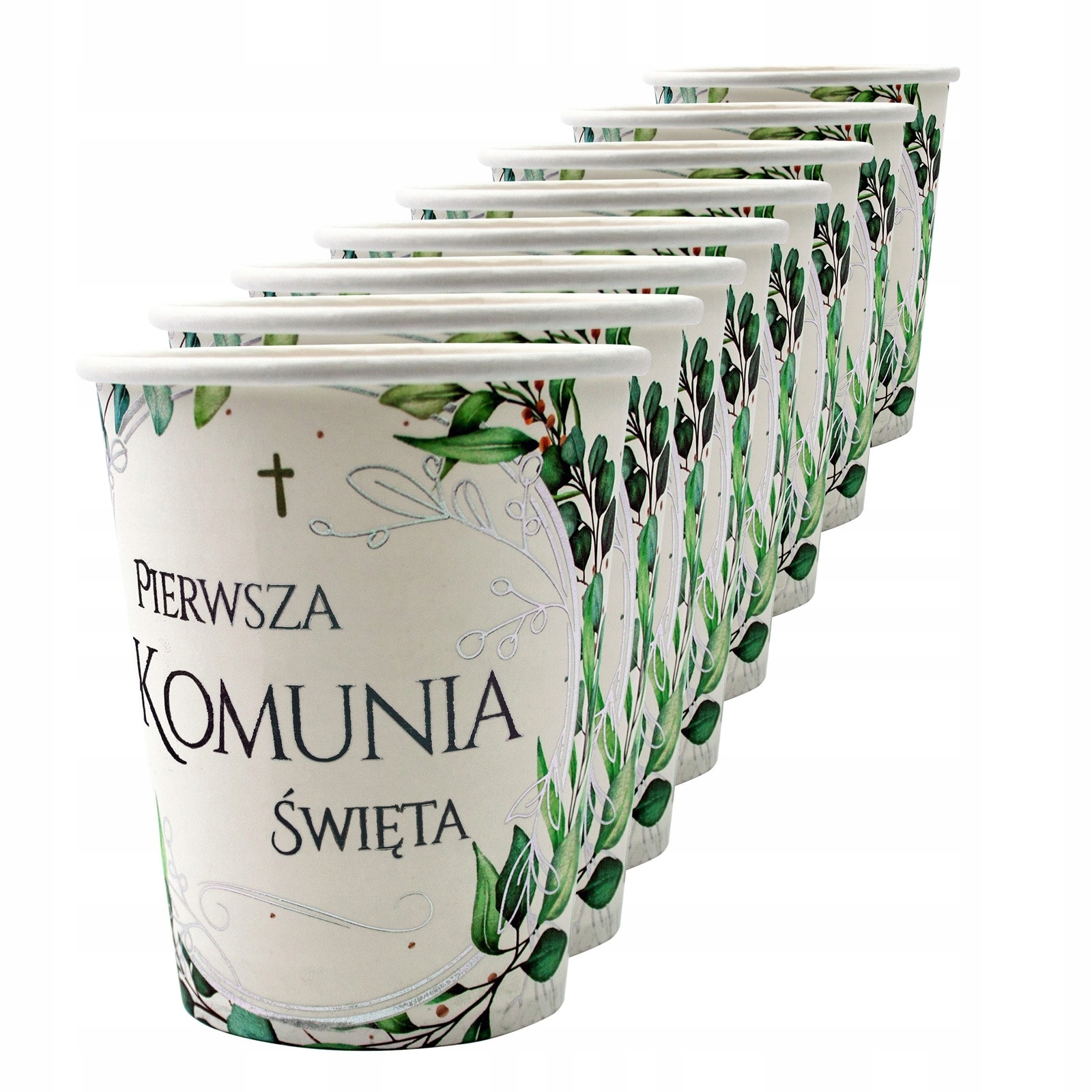 IHS Kubeczki papierowe 8 szt. Pierwsza Komunia Kubeczek