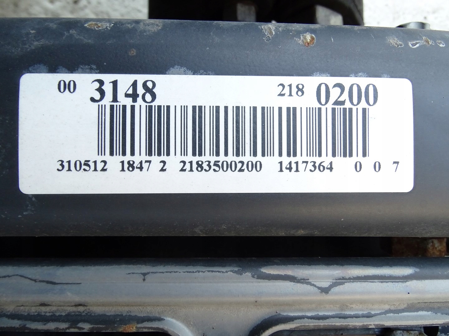 subframe sider sususpension rear part rear. + diff MERCEDES CLS W218 3.0 CDI 350CDI