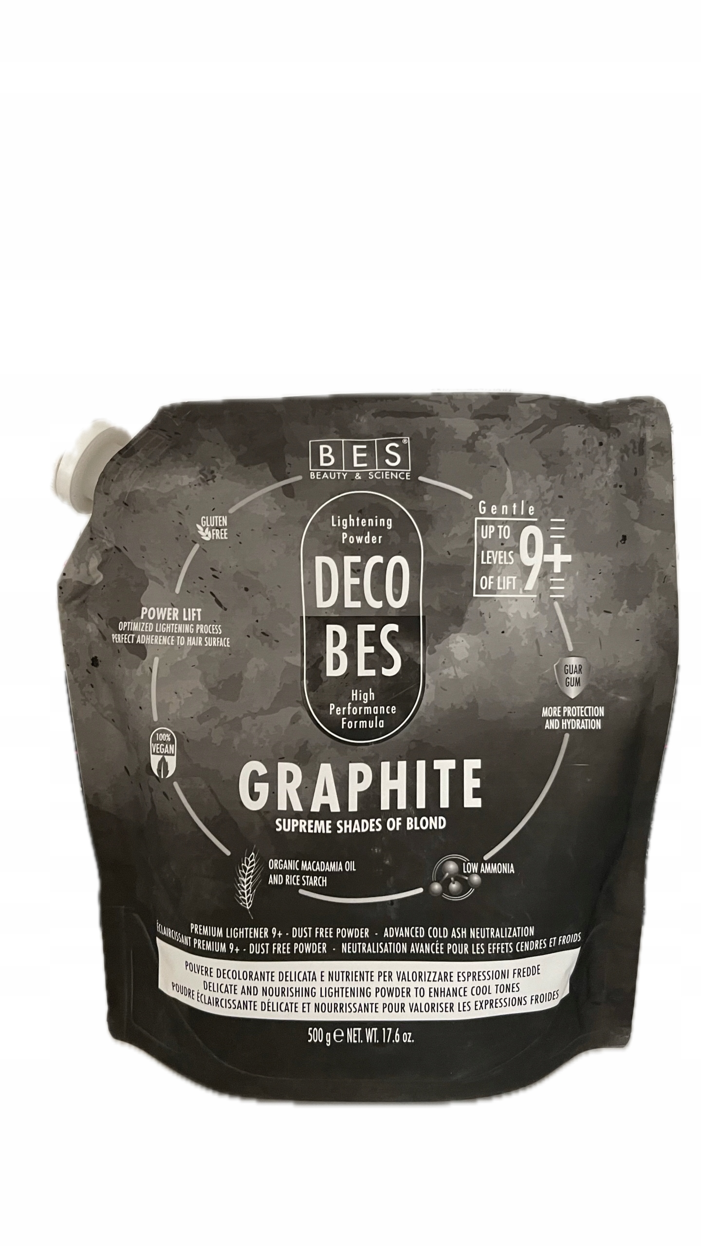Rozjasňující prášek Bes Decobes Graphite 500 g
