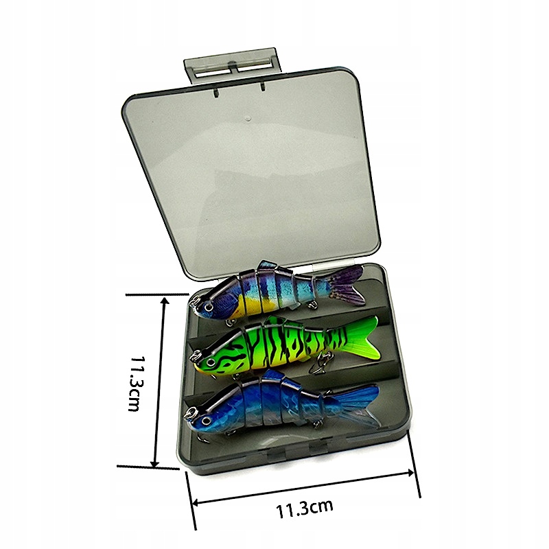 Woblery ETUSO Przynęty Spinningowe Zestaw na Szczupaka Spinning Wędkarskie Model Wobler Pływający Jerk Trolling Spining Szczupakowy