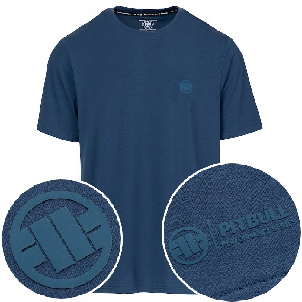 Męska Koszulka T-shirt techniczny Pit Bull Casual Sport Small Logo II_L