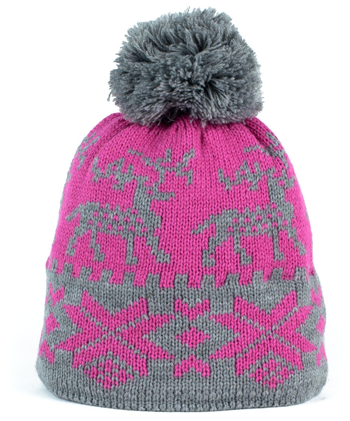 

Szaleo Czapka Zimowa pompon i Renifery cz13103-6