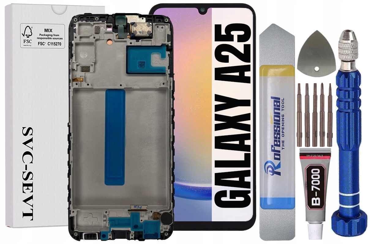 Displej Pro Samsung Galaxy A25 A256 Originál Oem Obrazovka +rámeček