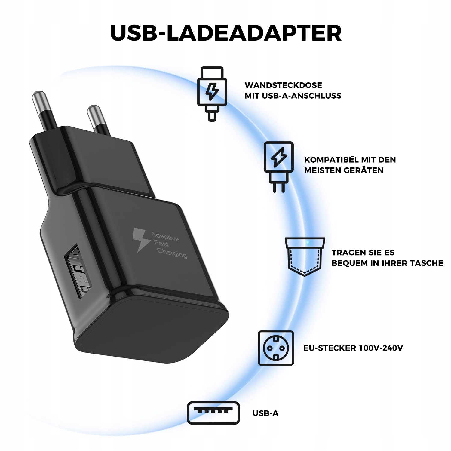 Telefonowa Ładowarka USB Szybkie Ładowanie Galaxy S10 S9 S8 A71 A51 A50 X2 — miniatura 5