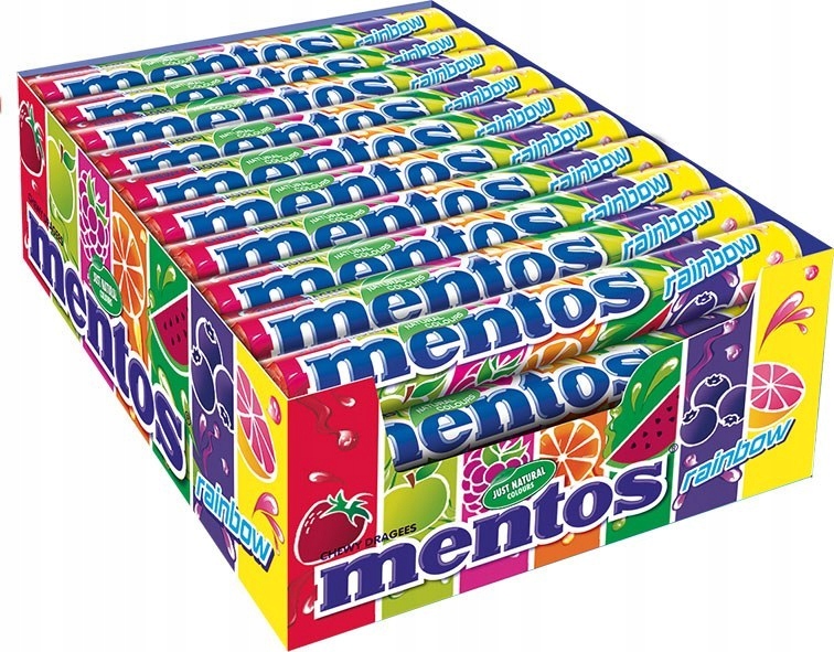 Mentos Rainbow 37,5g x 40 sztuk display