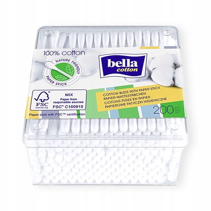 

Bella Cotton patyczki higieniczne 200szt. pudełko