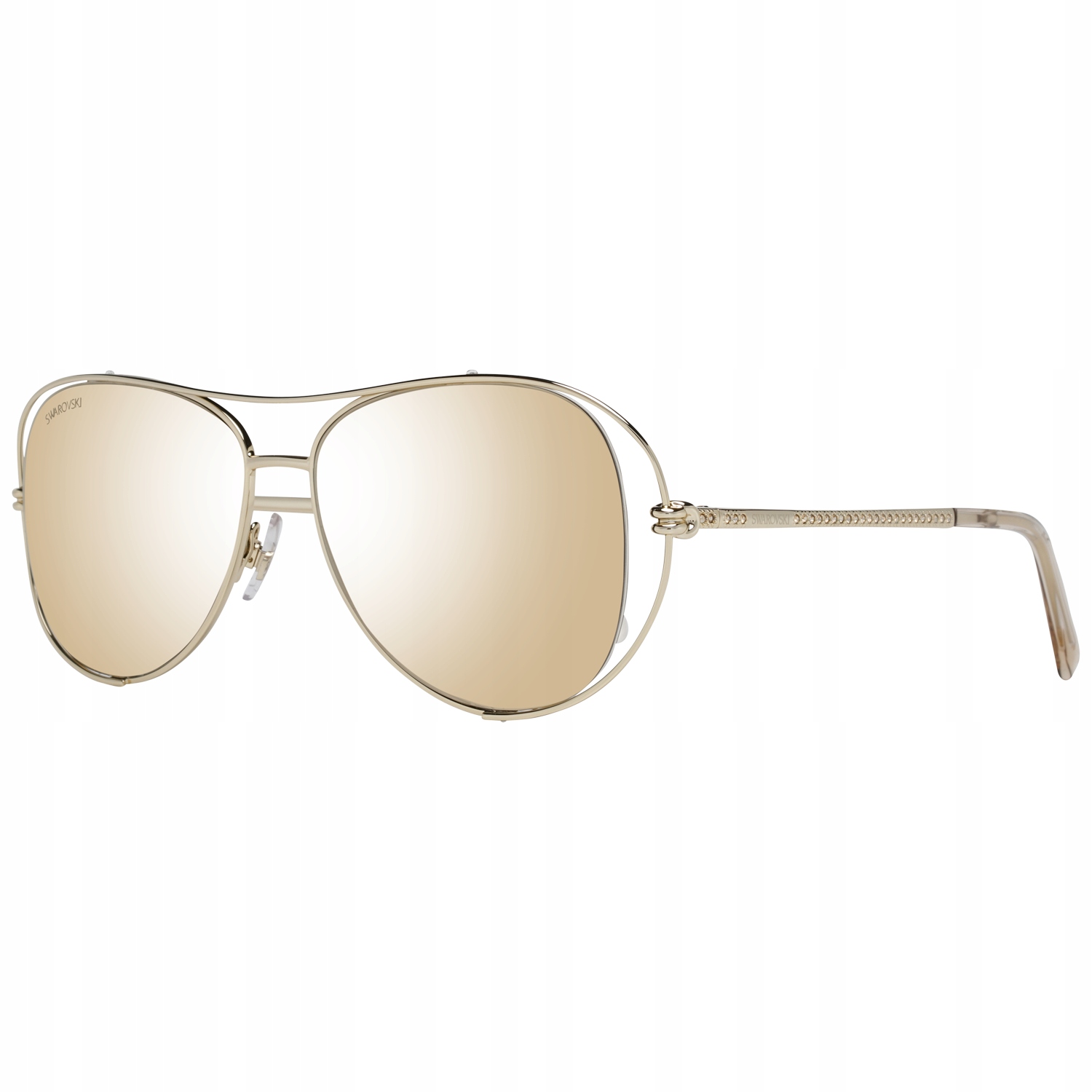 

Okulary damskie Swarovski SK0231 Lustrzanki Złote