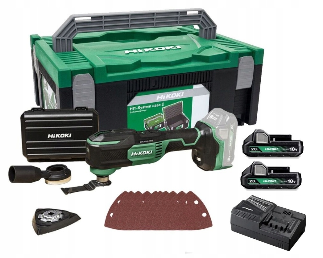 Narzędzie wielofunkcyjne multi-tool 18V 2x2,0Ah+akcesoria CV18DA Wrz Hikoki
