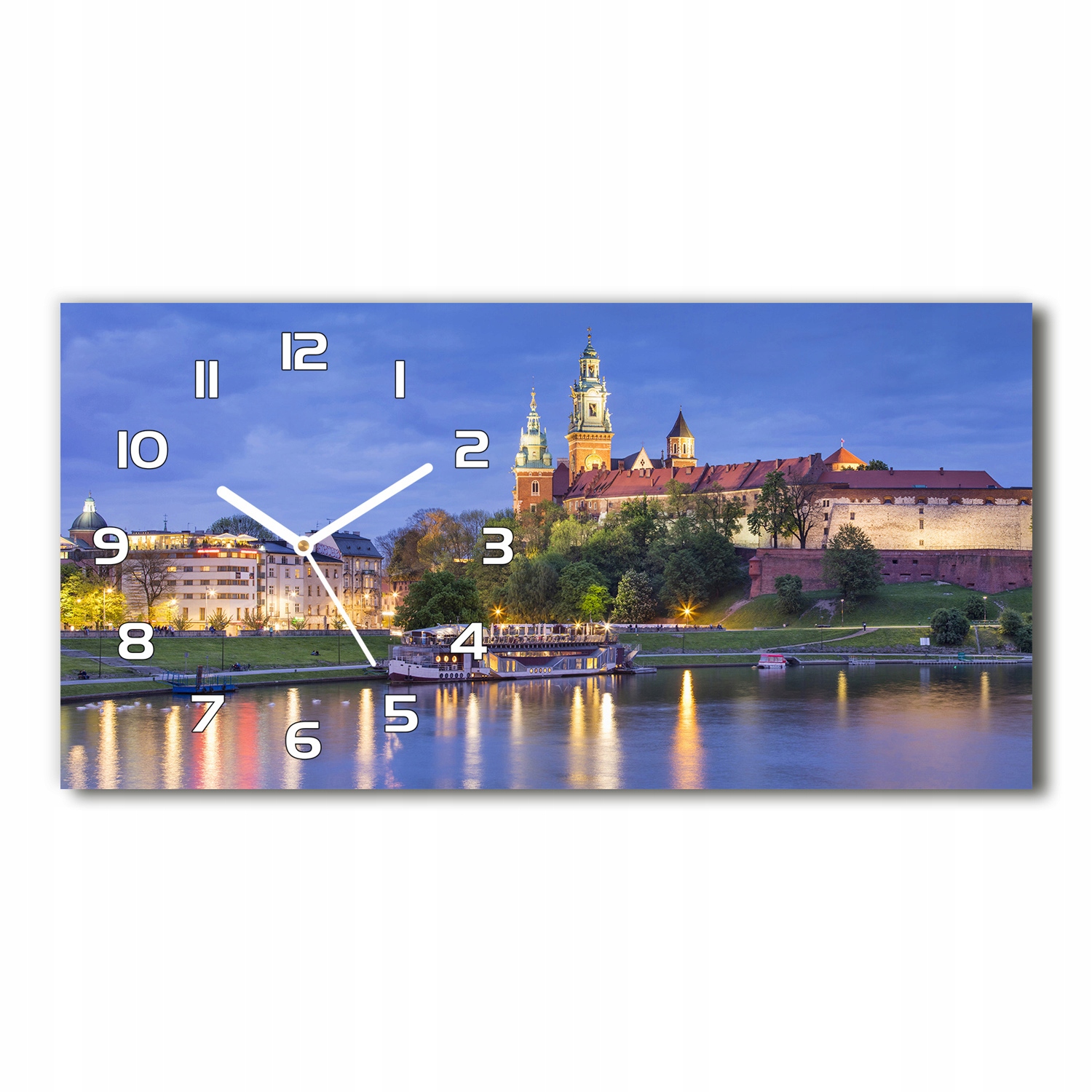 

Zegar ścienny szklany cichy Kraków Polska 60x30 cm