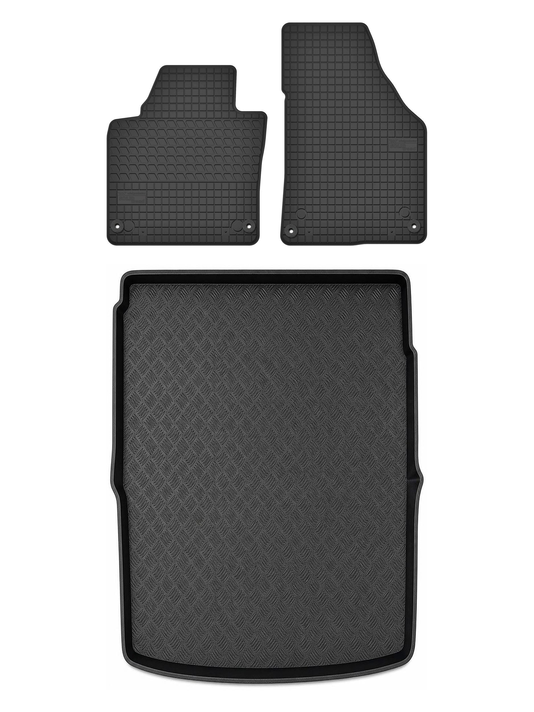 Gumové koberce rohož do kufru pro: Volkswagen Caddy III 2K 2004-2010