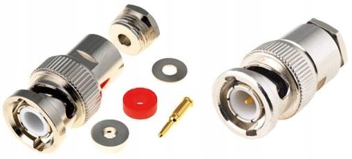 

Złącze wtyk Bnc na kabel RG58 Skręcane