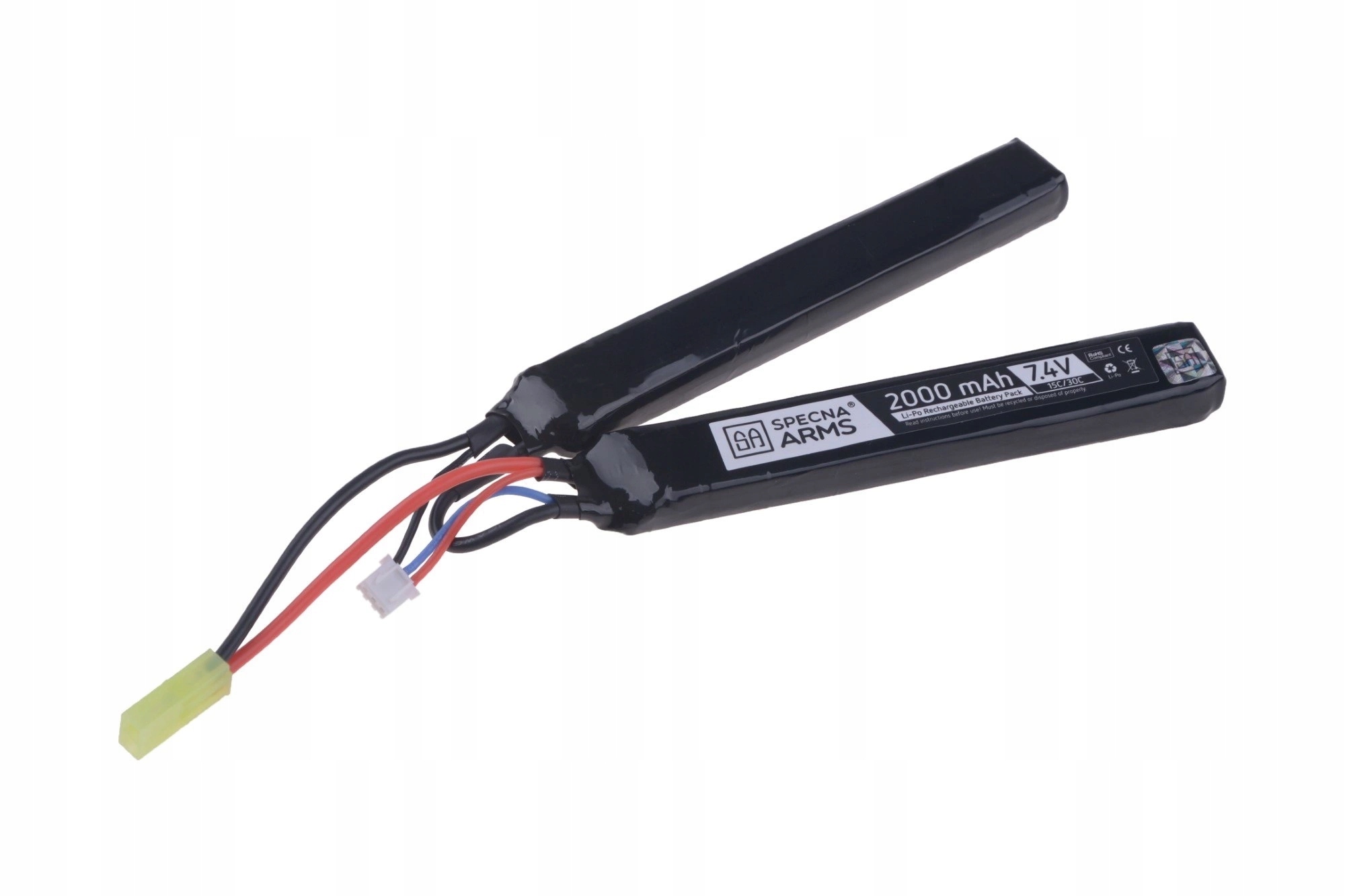 Akumulator LiPo 7,4V 2000mAh 15/30C 2 modułowy