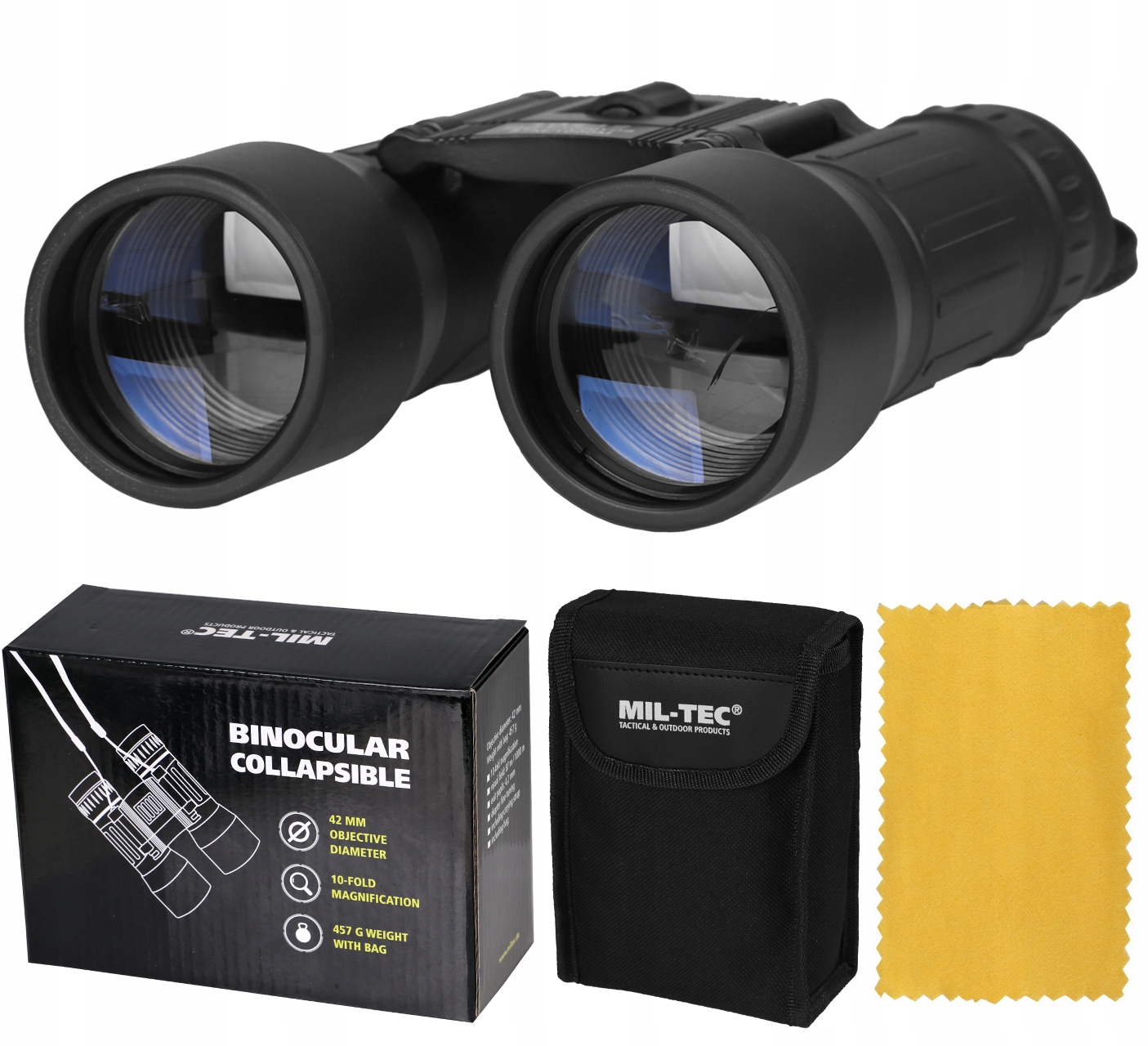 Dalkohled 10X42 Turistický LOVEcký S Pouzdrem Mil-tec Skládací Černý