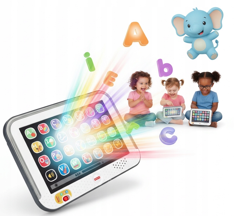 Fisher Price Pierwszy Tablet Dotykowy dla Dziecka Niemowlaka Edukacyjny