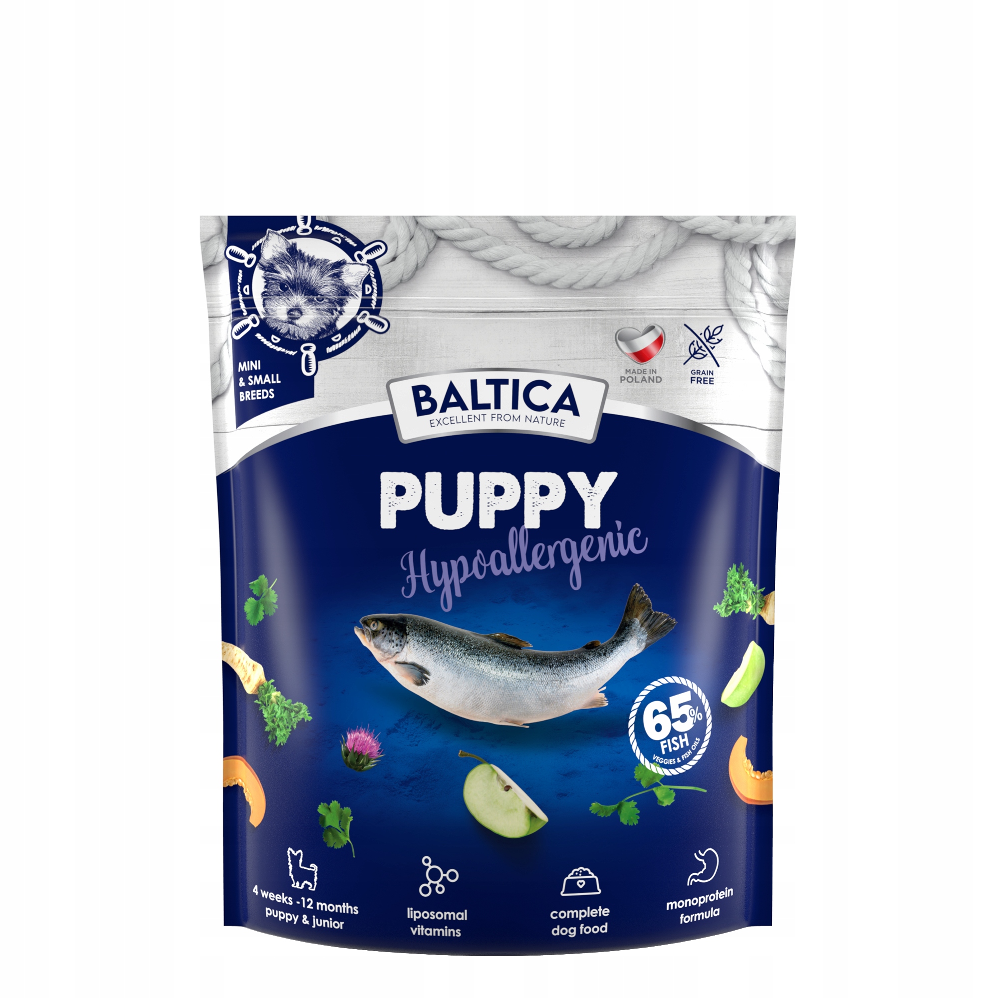 Baltica Excellent Puppy Losos Hypoalergenní Xs S 1kg