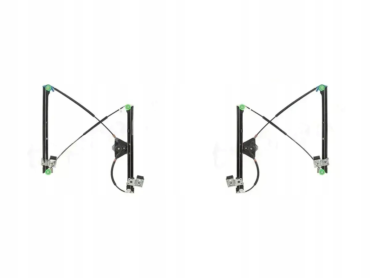 2x Podnośniki szyb TOPRAN PRZÓD L+P do SEAT, VW CADDY II, CORDOBA 1 2