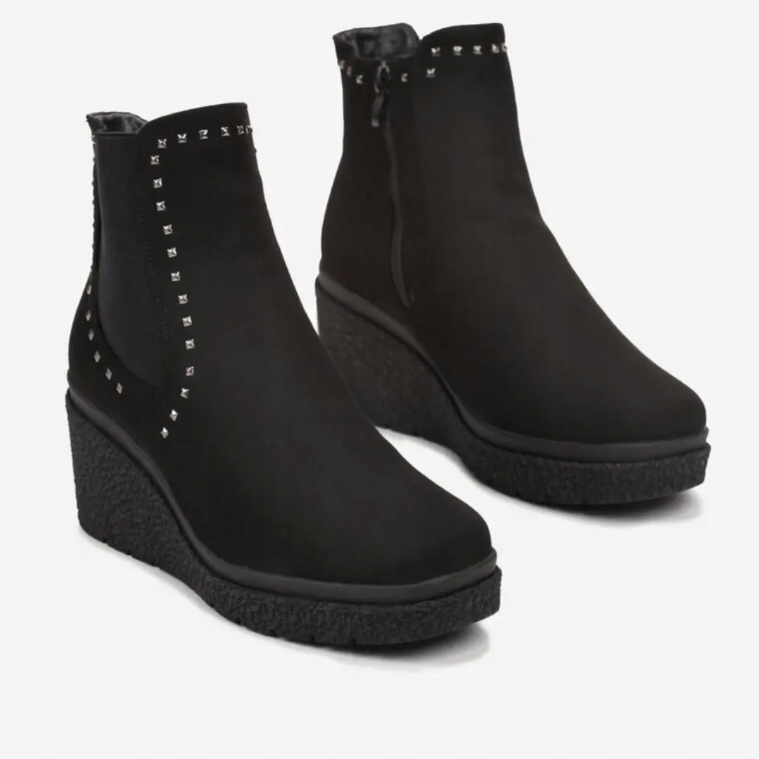 czarne botki damskie ekozamsz r.41 goodin Rozmiar 41