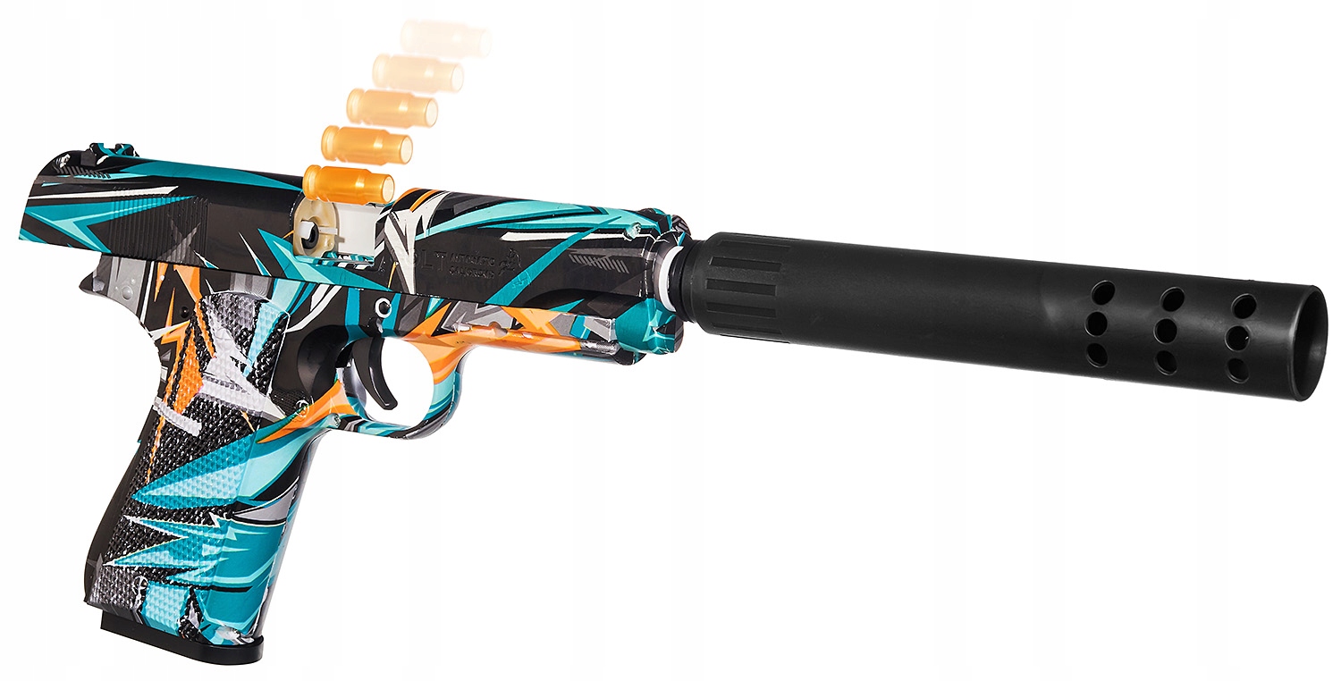 PISTOLET COLT BEZPIECZNE NABOJE PIANKI EVA STRZAŁKI WYPADAJĄCA ŁUSKA Marka inna