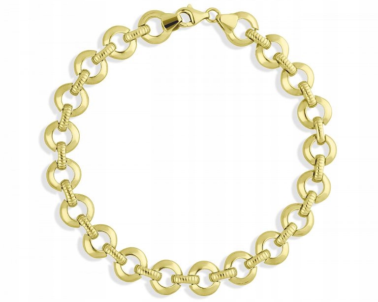 Zlatý Dámský Náramek Široký Zlato ryzosti 585 Elegantní Originální