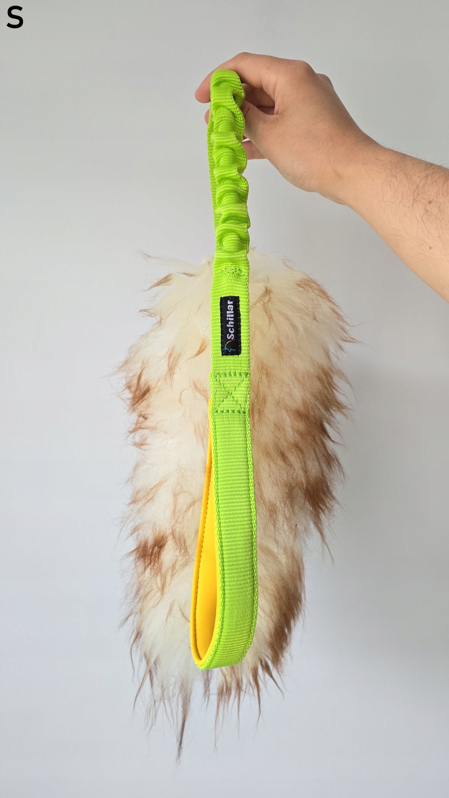 Levně Přetahovadlo hračka z přírodní ovce velikost S pro psa, dlouhý barevný muflon