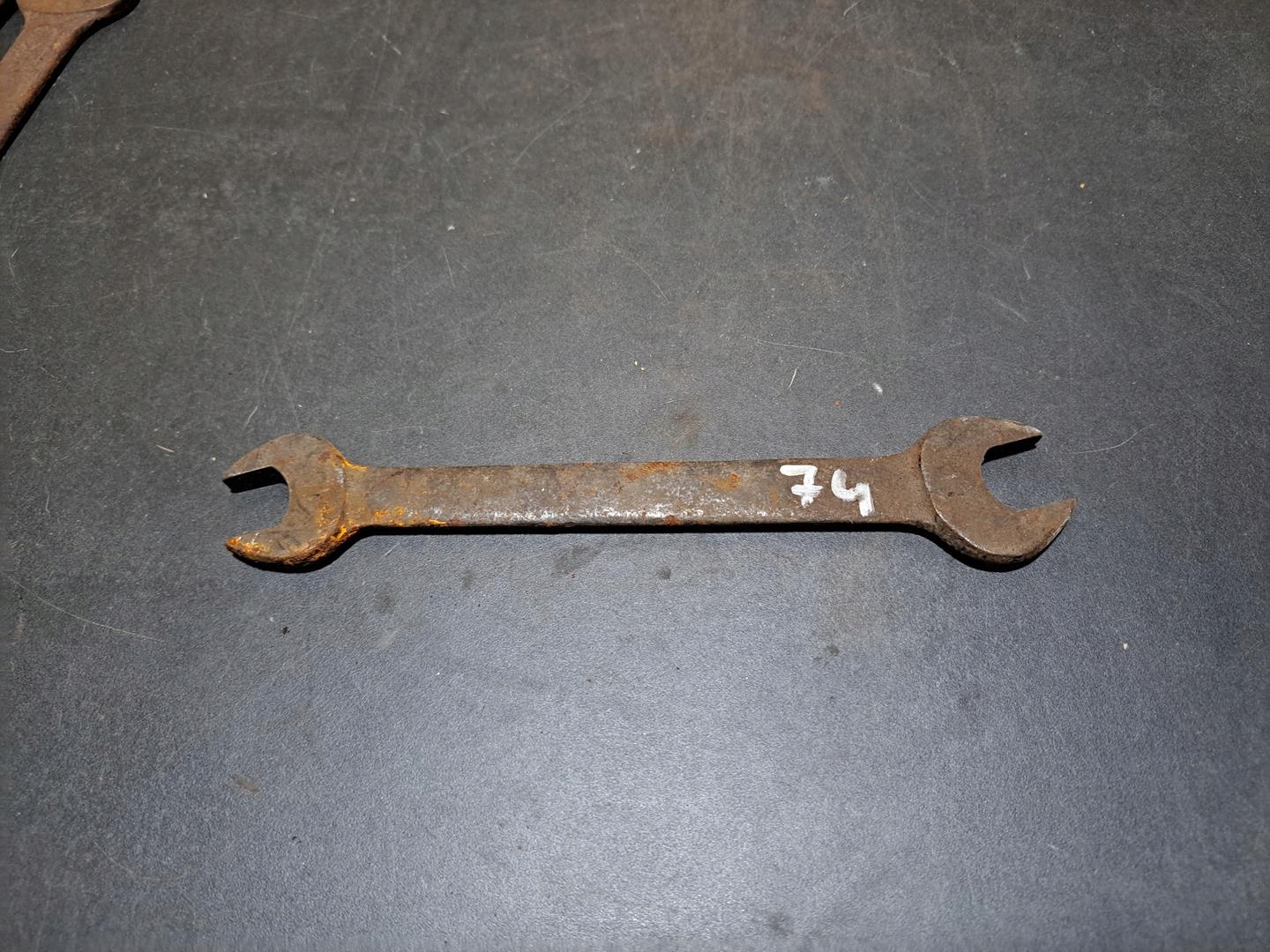 STARY ZABYTKOWY KLUCZ PŁASKI PRL SOLIDNY ORYGINAŁ OKAZJA SOLIDNY